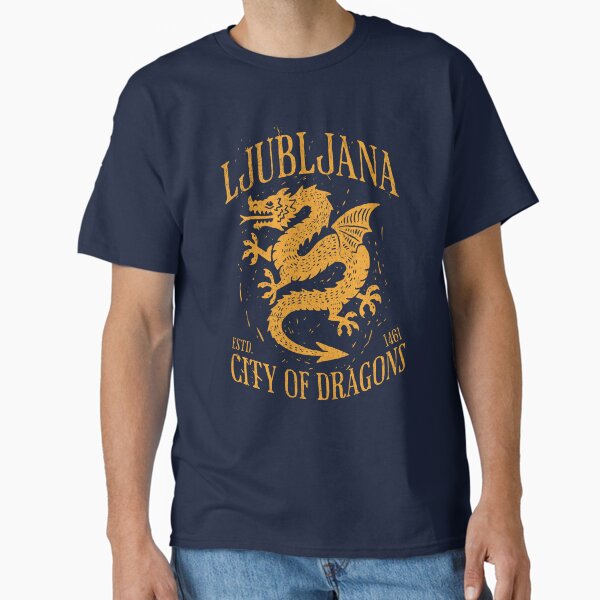 Ljubljana Slovenia Est 1461 "City of Dragons" Classic T-Shirt