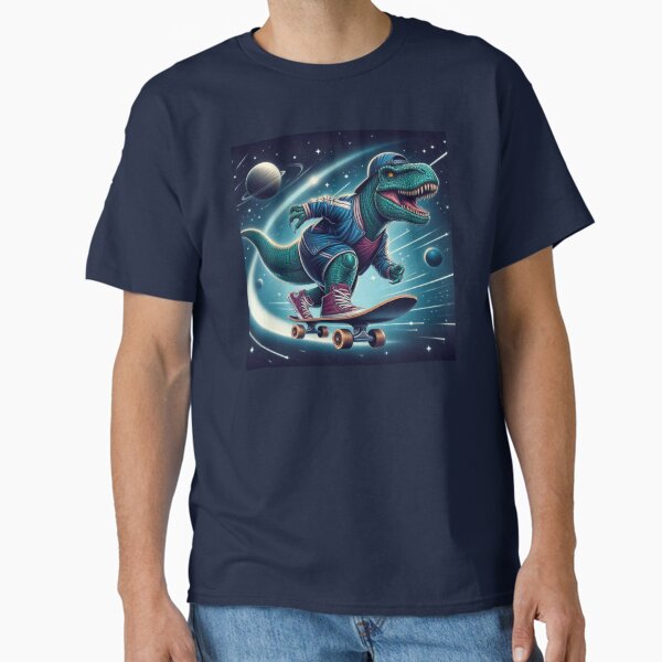 skateboarding dinosaur Classic T-Shirt