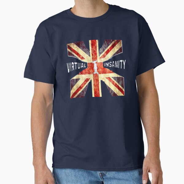 Virtual Insanity Vintage Union Jack White Classic T-Shirt