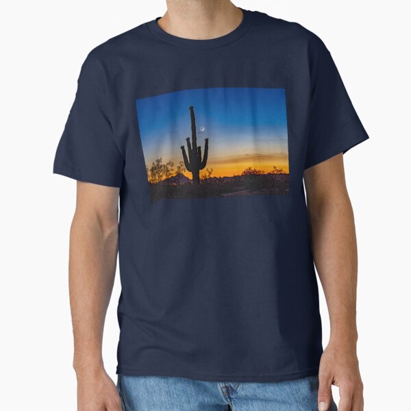Saguaro Cactus at Twilight in the Sonoran Desert Classic T-Shirt