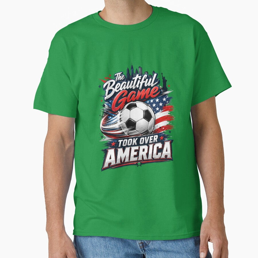 The Beautiful Game Took Over America Soccer Design by Stickers  Designer