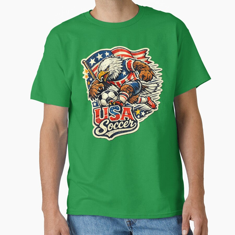 USA Soccer Fan eagle, stars and stripes. by Modefissi