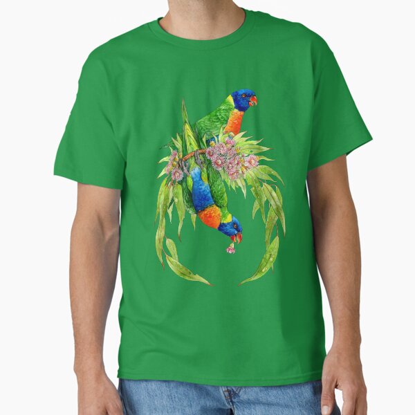 Rainbow Lorikeets Native Wreath Classic T-Shirt