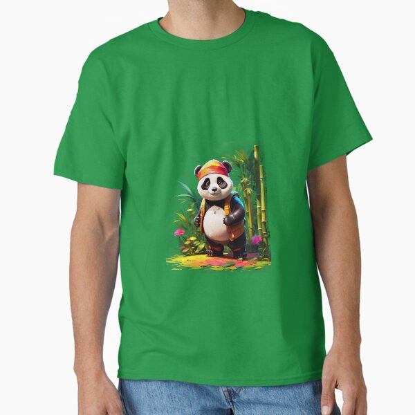 The Artistic Panda in the Bamboo Studio Classic T-Shirt