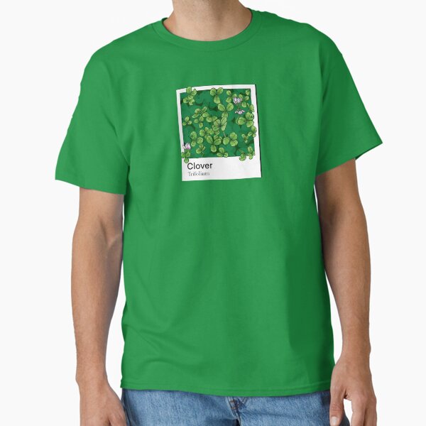 clover trifolium leafy floral green Classic T-Shirt