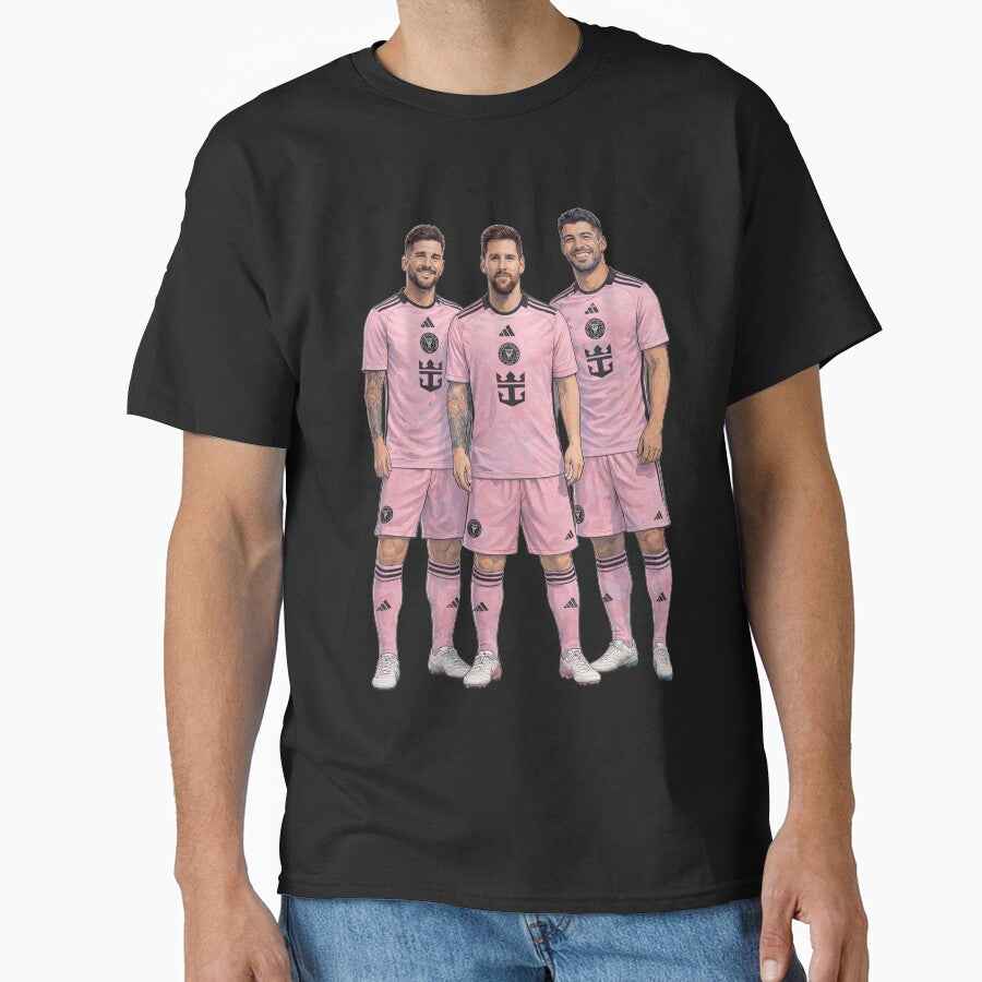 Messi, De Paul and Suarez Inter Miami artistic style – MLS Soccer by G-A-D-U