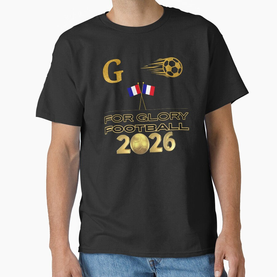 France Football 2026 For Glory | French Soccer Fan Gift | Gold Football Design | France Supporter Pride | Championship 2026 by Art IN Pack