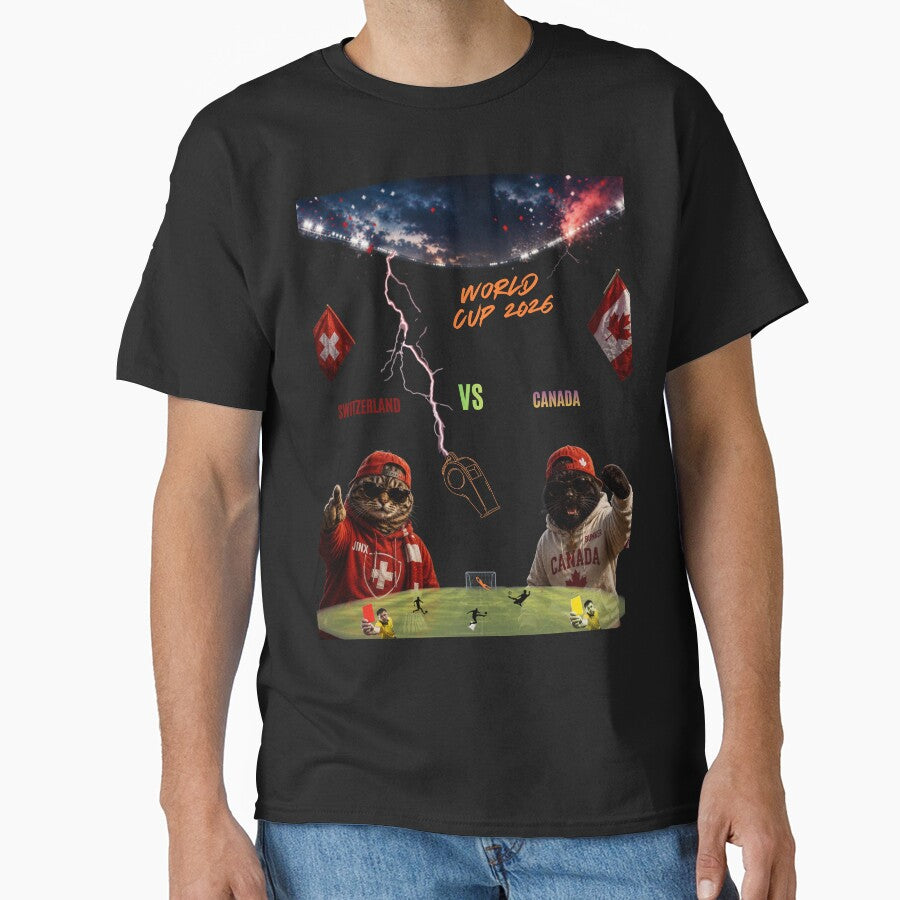 Switzerland vs Canada World Cup 2026 Cat Match by nexargraphics