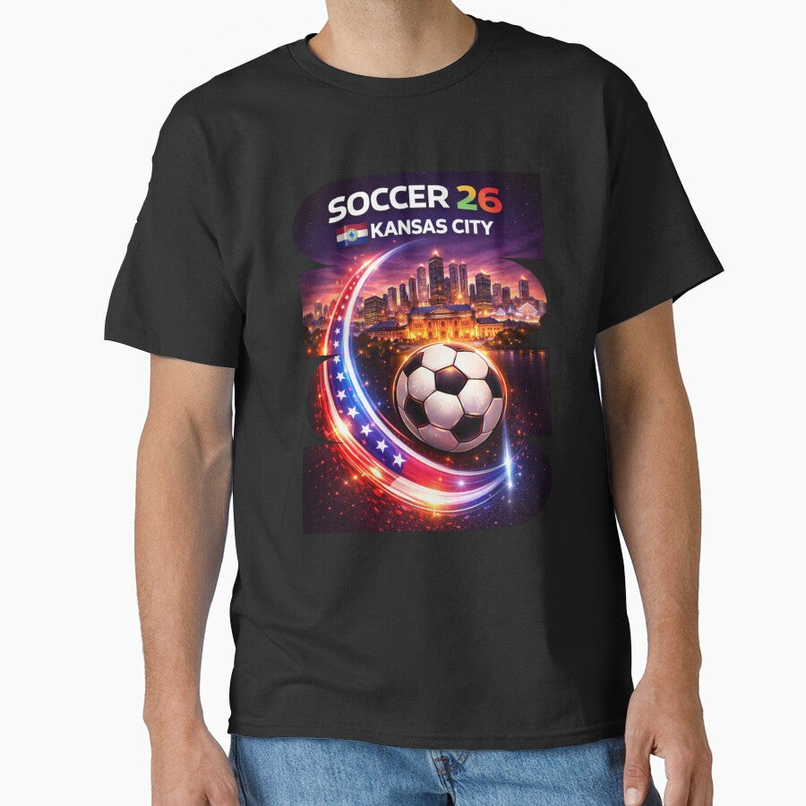 Kansas City Soccer 2026 Shirt, Soccer 26 Kansas City MO Fan Tee, Kansas City Missouri Soccer Graphic by MK-Charlie