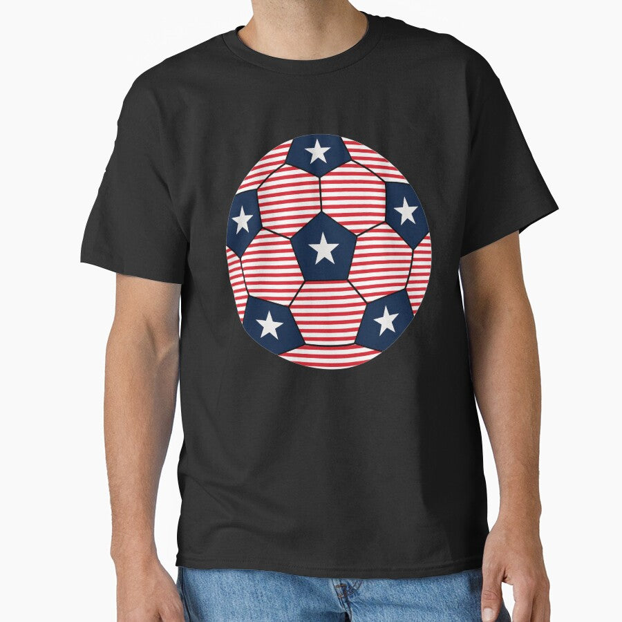Patriotic American Soccer Ball 4th Of July by clothesy7