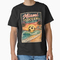 Miami Soccer Paradise Retro Florida Travel Shirt | Vintage Beach Soccer Design by Globalcitytees