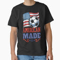 USA Flag with Soccer Ball American Made by Ecmoprints