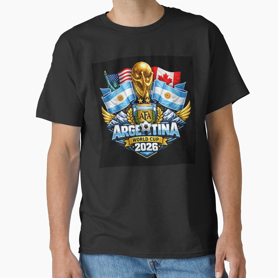 Argentina Football Passion 2026 Retro Fan Art by jasonhiggins