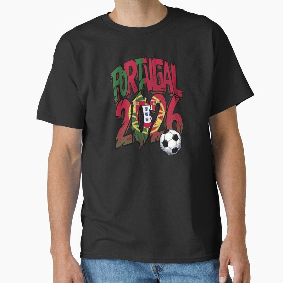 Portugal 2026 Distressed Soccer Fan National Flag Shield by Vermanartist
