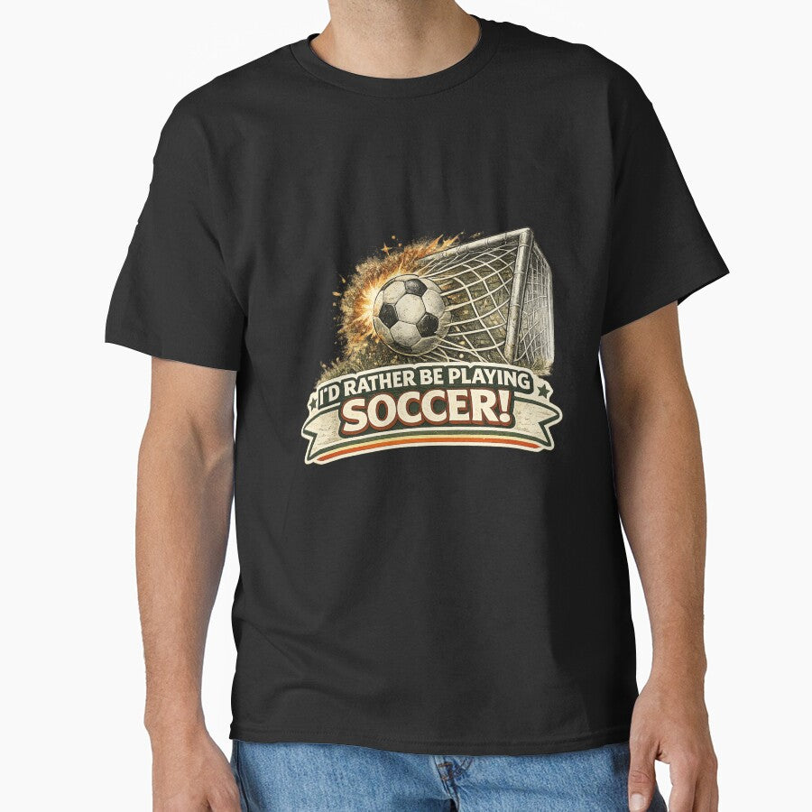 Funny Soccer Quote Retro Banner Design by Klein-Karoo