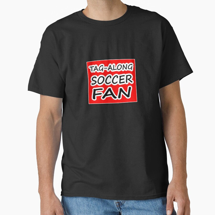 Tag-Along Soccer Fan - Words on Red Background by Beachy