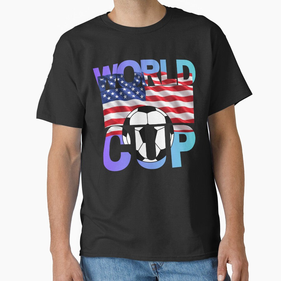 USA Soccer World Cup Pride – American Flag Football Fan Design by Karim-Karem