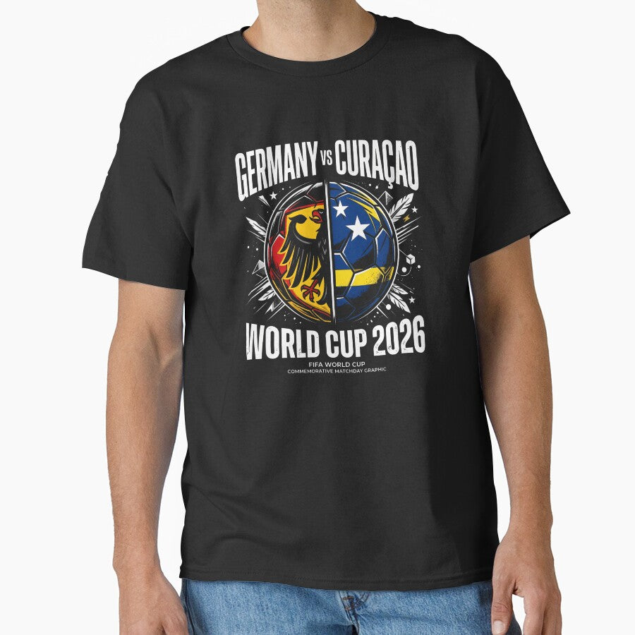Germany vs Curaçao – World Cup 2026 Group E Match Classic T-Shirt by Badriiiii