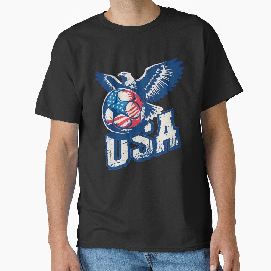 USA Eagle Soccer Stars and Stripes by Valascanza