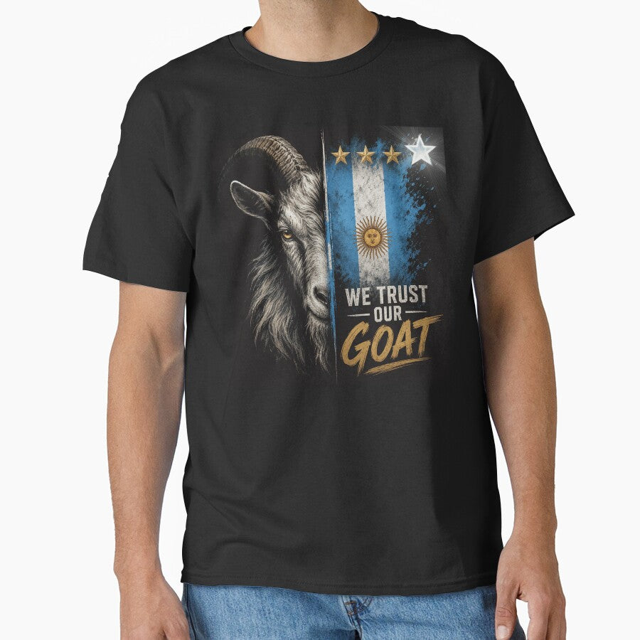 We Trust Our GOAT Argentina Fan Shirt by VizoArt-Studio