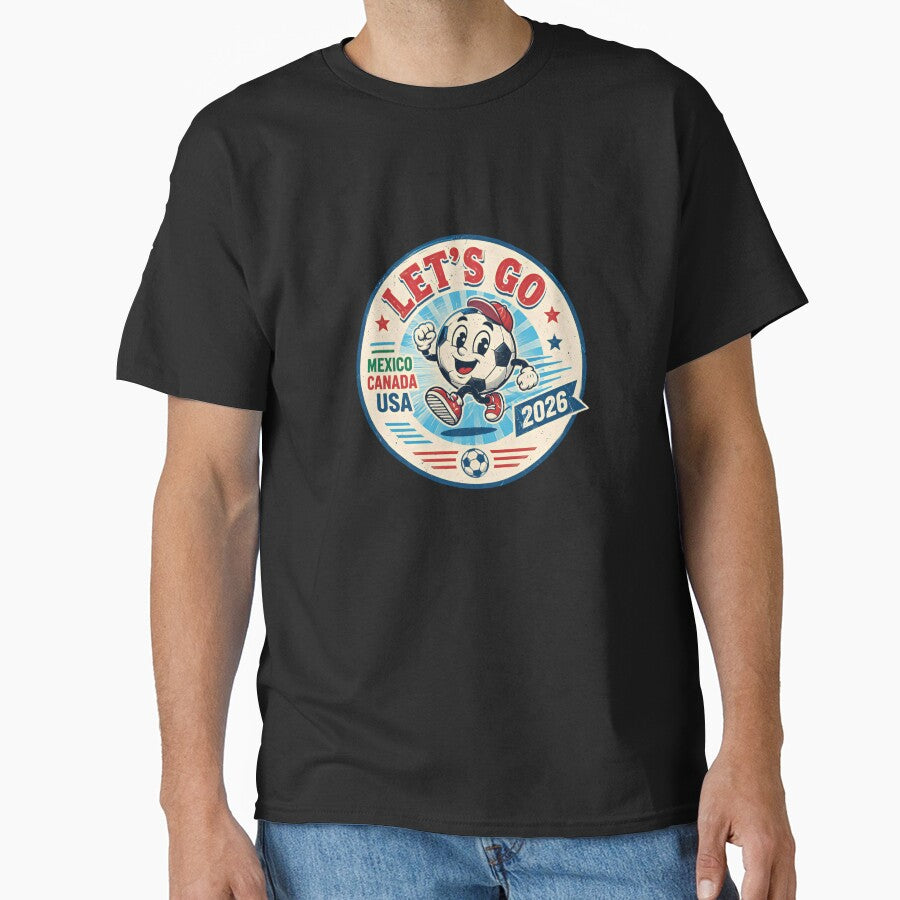 Let's Go Mexico Canada USA 2026 Soccer World Cup Fan by RetroMini2026