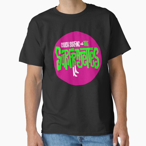 The Surfrajettes - Couch Surfing Surfer Girls Classic T-Shirt
