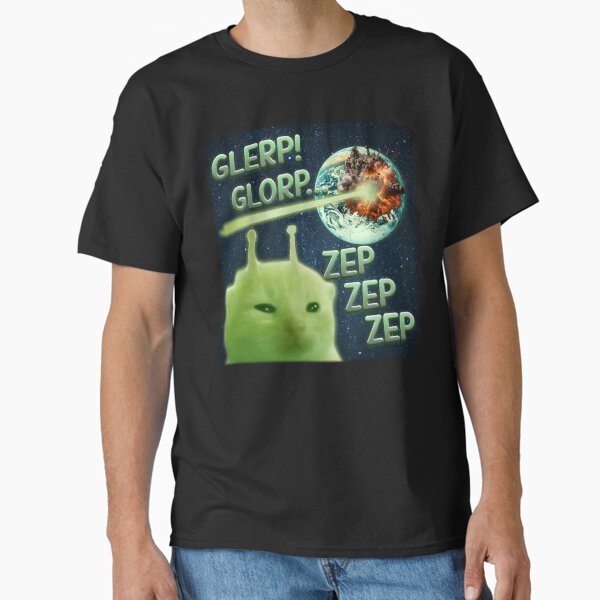 Glorp Funny Alien Cat Brainrot Meme Classic T-Shirt