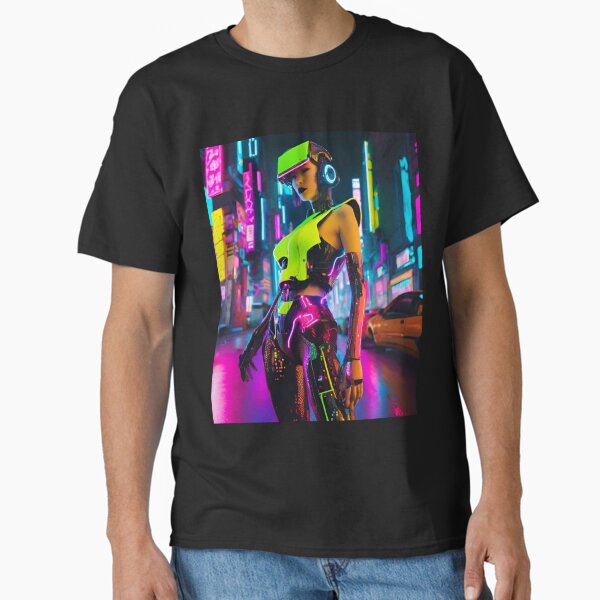 Neon Drifter: Sentinel of the Future Classic T-Shirt