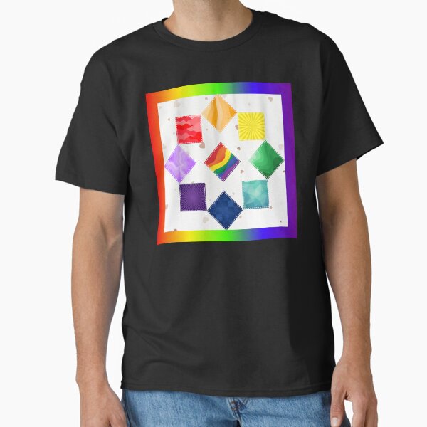 Rainbow Quilt Block Classic T-Shirt