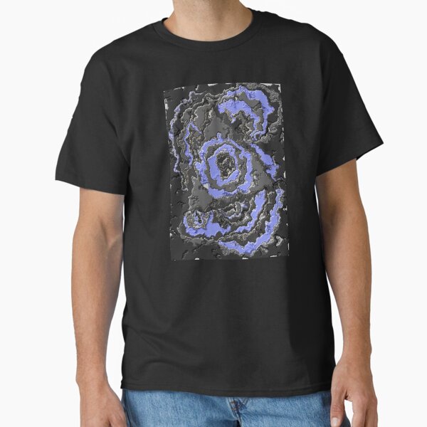 Swirly Shapes of Blue Classic T-Shirt