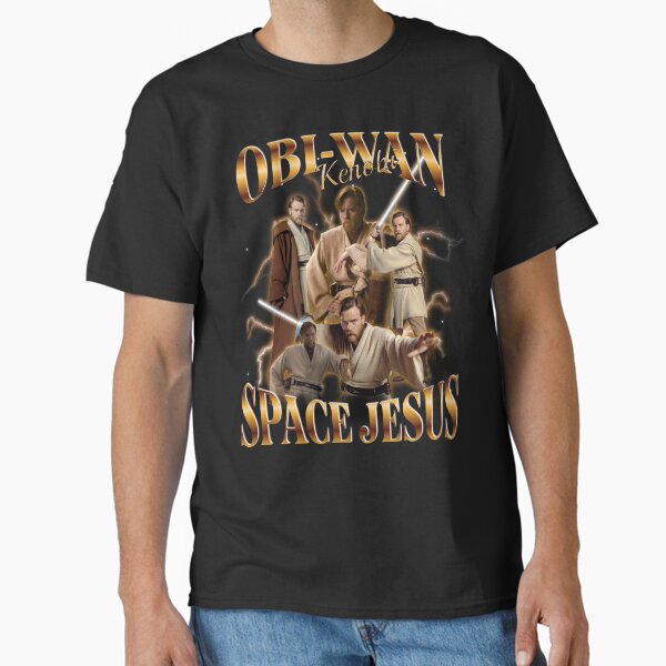 Obi-Wan Kenobi Space Jesus Retro Collage Classic T-Shirt