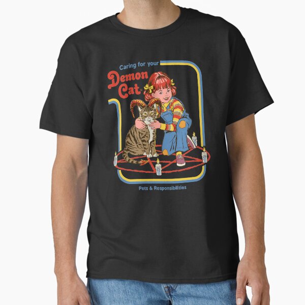 Caring For Your Demon Cat Classic T-Shirt