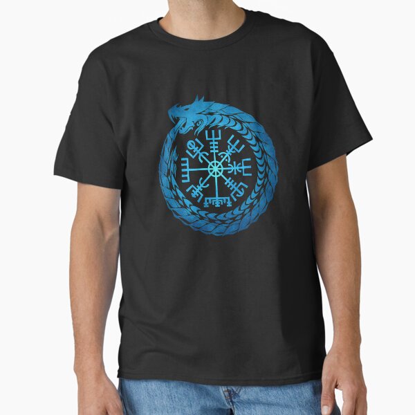 Vegvisir Jormungandr World Serpent  Classic T-Shirt
