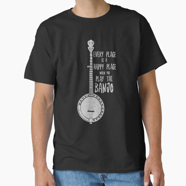 Funny Banjo Shirt - Folk Bluegrass Newgrass Rock T-shirt Classic T-Shirt