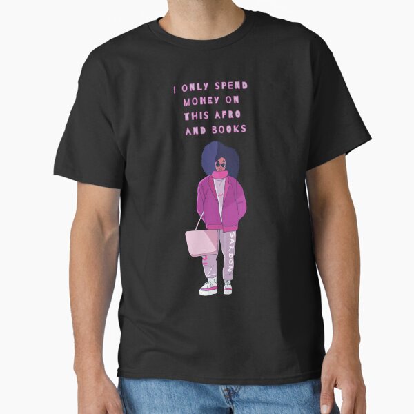 Afro Book Nerd Classic T-Shirt