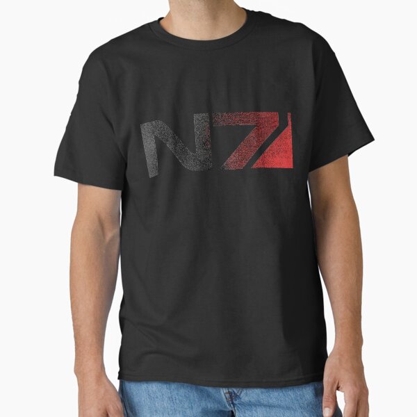 Mass Effect N7 Distressed Logo Classic T-Shirt