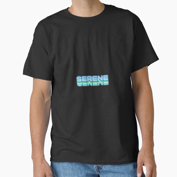Serene Nature Calm Vibes Typography Classic T-Shirt