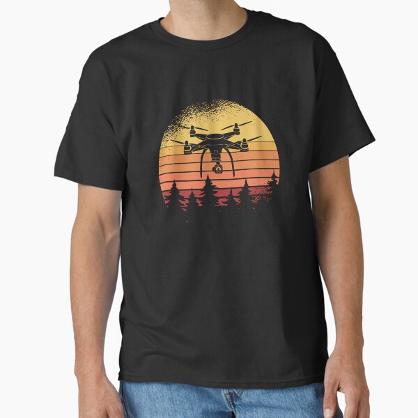 Quadcopter FPV Drone Pilot RC Pilot Vintage Retro Distressed Classic T-Shirt