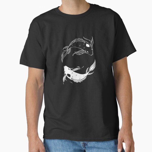 white on black spirit fish atla Classic T-Shirt