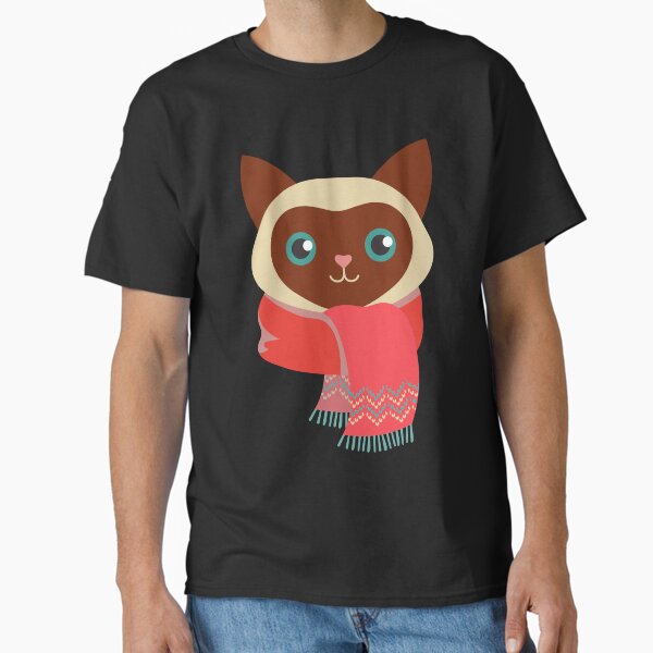 Cat and knitting kawaii cat with yarn ball Classic T-Shirt