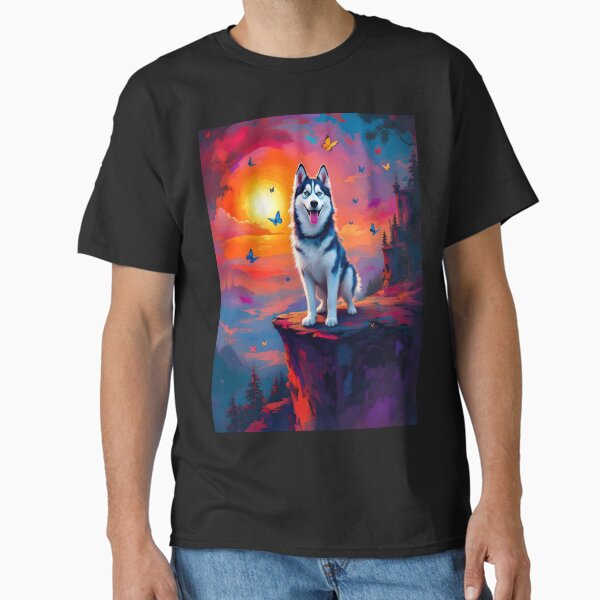 Husky on the Mountain Classic T-Shirt