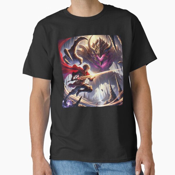 Anime Warrior vs. Violet Eye Monster Classic T-Shirt