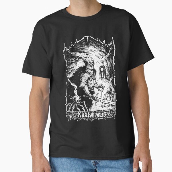 Necropolis White Ink Classic T-Shirt