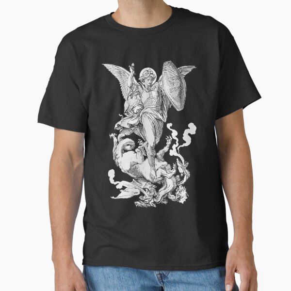 Saint Michael Fighting the Dragon Classic T-Shirt