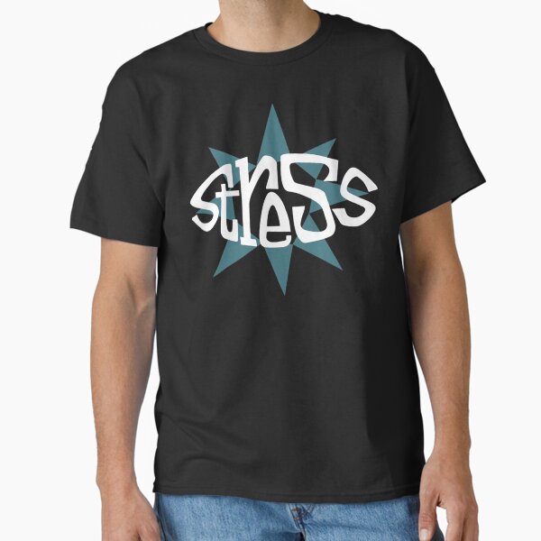 Stress Records (White & Teal Blue Logo) Classic  Classic T-Shirt