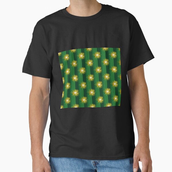 Bright Yellow Cotton Patterns Design Classic T-Shirt