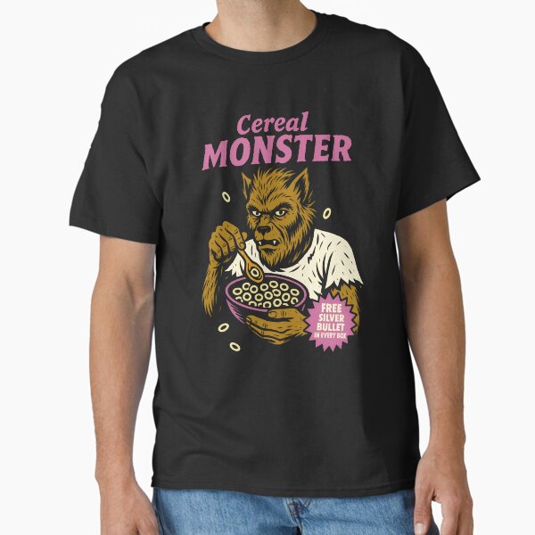 Cereal Monster Parody Design | Funny Werewolf Horror Classic T-Shirt