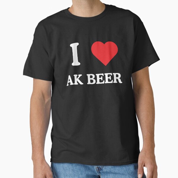 I heart AK beer Alaska local beer lover craft beer drinker Classic T-Shirt