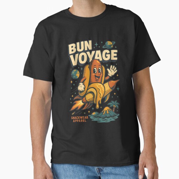 Bun Voyage – Rocket Hotdog Space Escape by Snackwear Apparel Classic T-Shirt