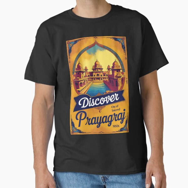 Prayagraj India Vintage Travel Tourism  Classic T-Shirt